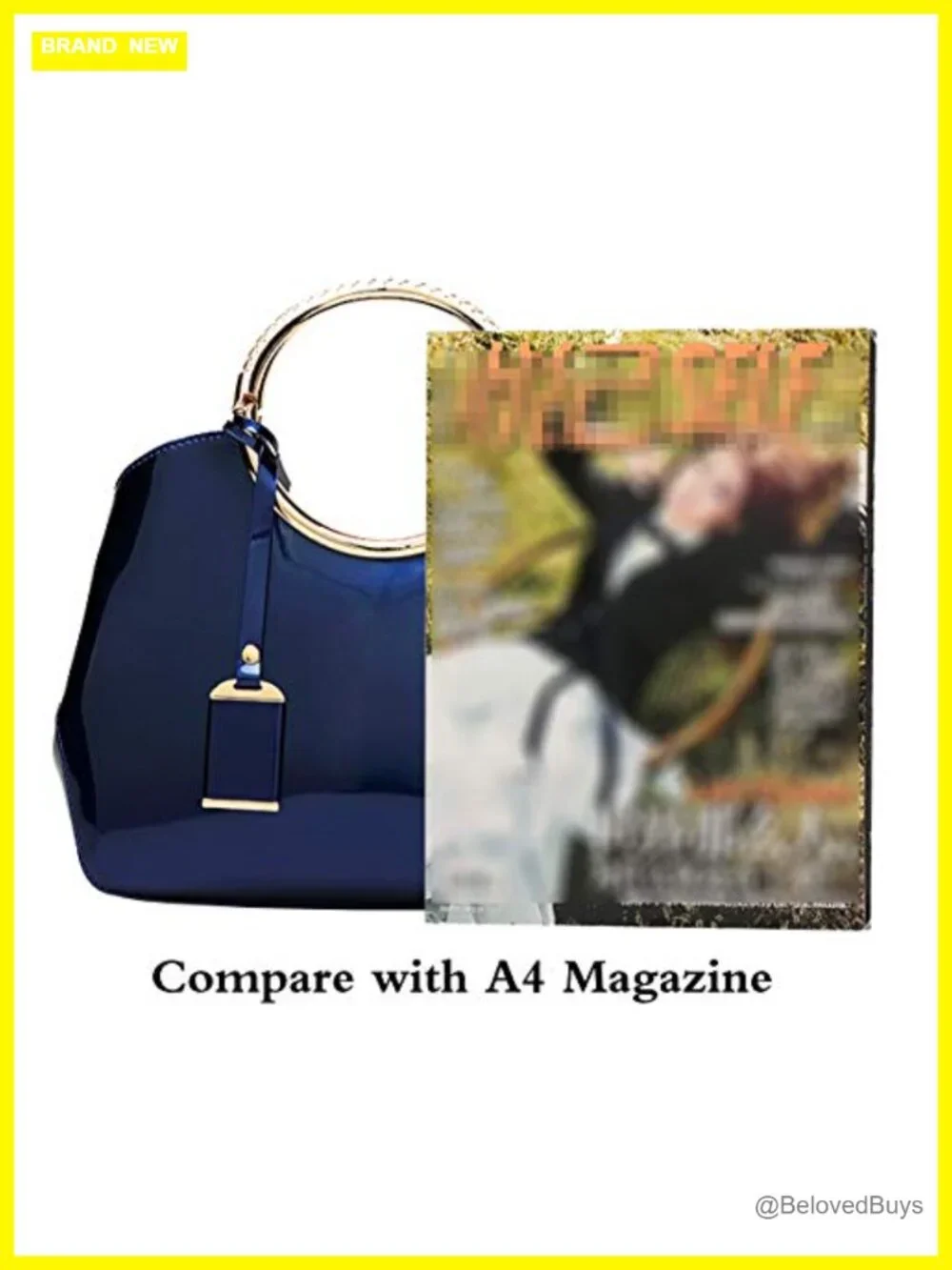 Patent Leather Top Handle Satchel Tote Handbag Patent Leather Purse Crossbody